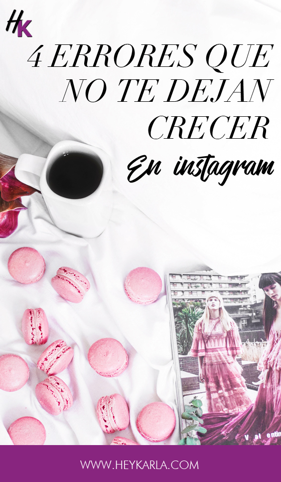 Errores que NO debes cometer en instagram