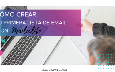 CREA TU PRIMERA LISTA DE E-MAIL CON MAILERLITE