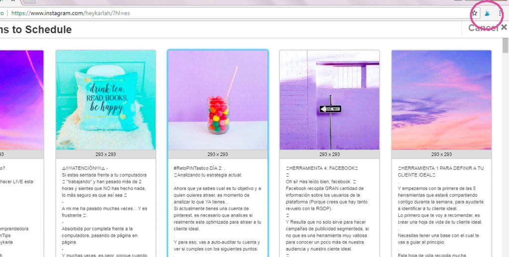como compartir fotos de instagram a pinterest